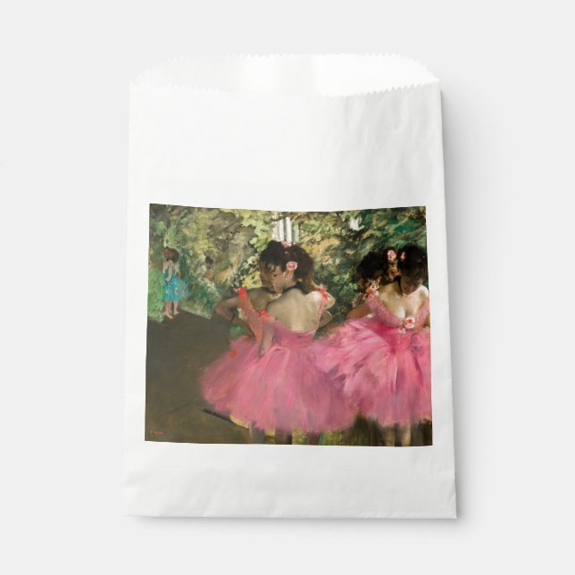 Bolsa De Papel Edgar Degas - Bailarinas de rosa (Anverso)