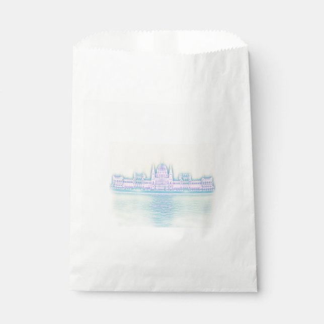 Bolsa De Papel Edificio del Parlamento de Budapest Hungría (Anverso)