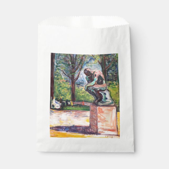 Bolsa De Papel Edvard Munch - El pensador de Rodin (Anverso)