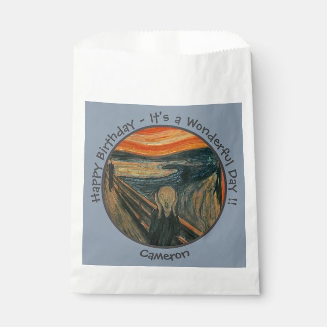 Bolsa De Papel Edvard Munch La Colección Elementos De La Fiesta D (Anverso)