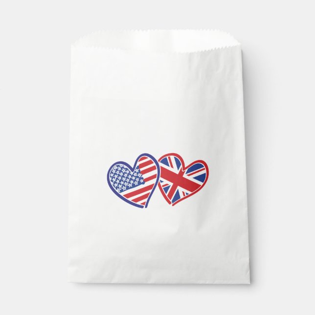 Bolsa De Papel EE.UU.—Reino Unido-Amor (Anverso)