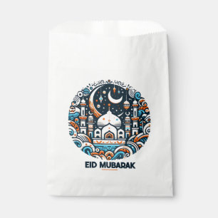 Bolsa De Papel Eid Mubarak Estampado Crescent Colorful keepsak