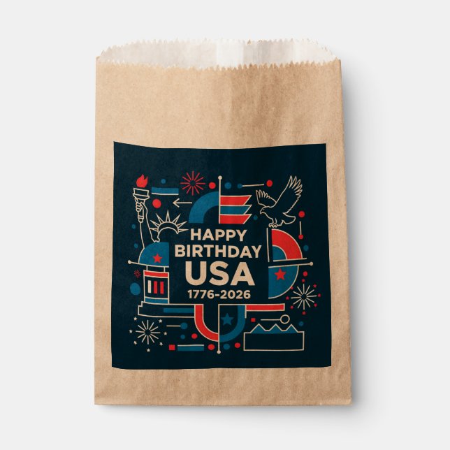 Bolsa De Papel El 250 aniversario de los Estados Unidos (Anverso)