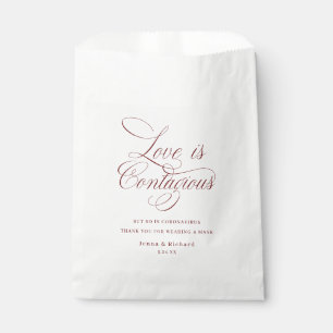 Bolsa De Papel El amor de Borgoña es una máscara de la cara conta
