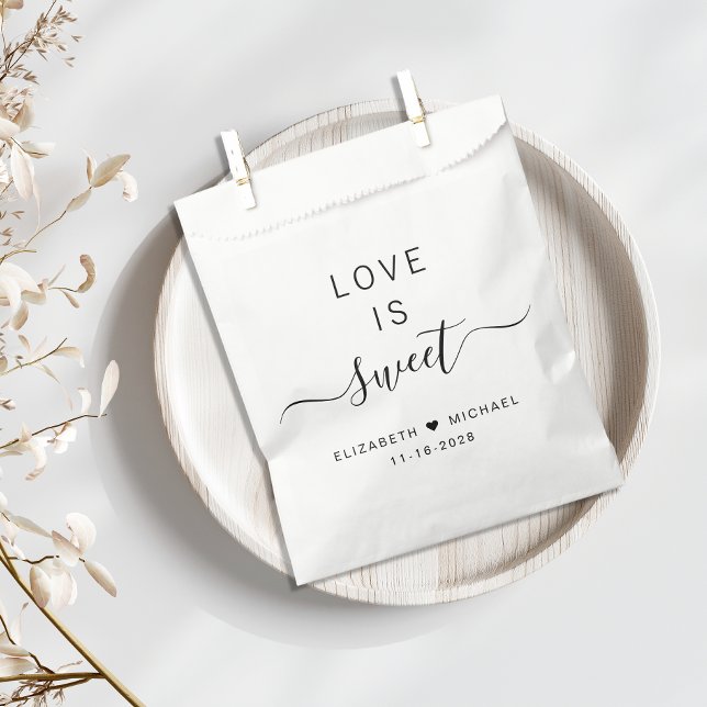 Bolsa De Papel El amor es dulce Boda (Subido por el creador)