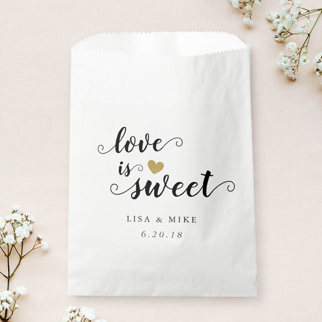 Bolsa De Papel El amor es dulce Boda ducha de novia (Subido por el creador)