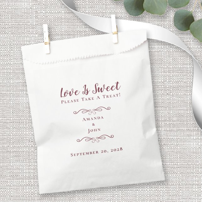 Bolsa De Papel El amor es dulce elegante recepción de bodas Borgo (Subido por el creador)