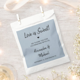 Bolsa De Papel El amor es dulce, moderno y polvoriento boda azul