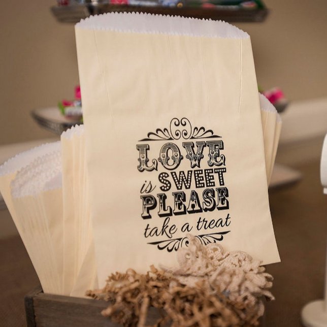 Bolsa De Papel ¡El Amor Es Dulce, Por Favor Tomen Un Trato! Recue (Subido por el creador)