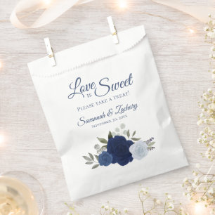 Bolsa De Papel El amor es dulce y duro Boda floral de Marina y Az