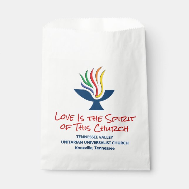 Bolsa De Papel El amor es el Espíritu - TVUUC (Anverso)