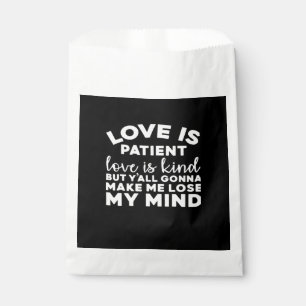 Bolsa De Papel El amor es paciente el amor es amable divertido bo