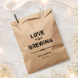 Bolsa De Papel El amor es preparar té café Boda