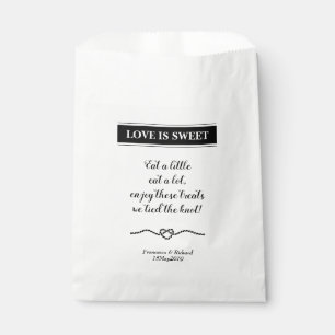 Bolsa De Papel El amor es un Boda Náutico dulce