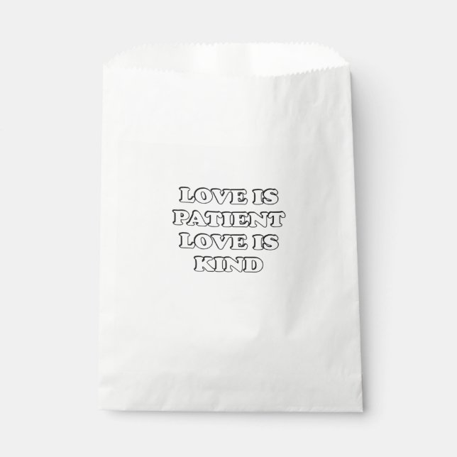 Bolsa De Papel El amor es un diseño sutil y paciente (Anverso)