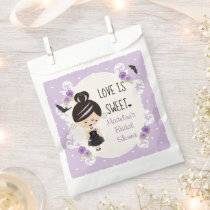 Bolsa De Papel El amor es un dulce favorito de ducha de novia gót