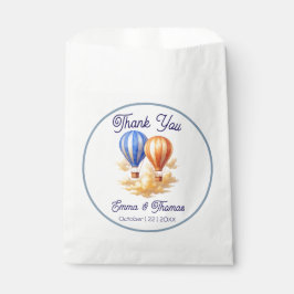 Bolsa De Papel El amor está en el aire Boda de viajes en globo ae