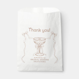 Bolsa De Papel El amor está hirviendo A mano Dibujado Gracias