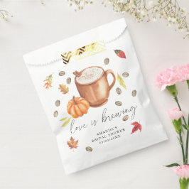 Bolsa De Papel El amor está hirviendo Regalo de ducha de novia de