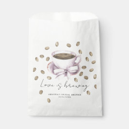 Bolsa De Papel El amor está preparándose Desayuno de boda de café