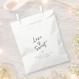 Bolsa De Papel El amor moderno es un Boda Minimalista con guión d