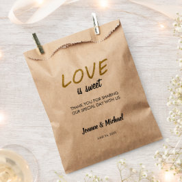 Bolsa De Papel El amor rústico es un guión de oro dulce Gracias b