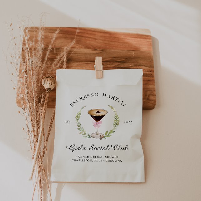 Bolsa De Papel El amor se está fraguando | Espresso Martini Bache (Subido por el creador)