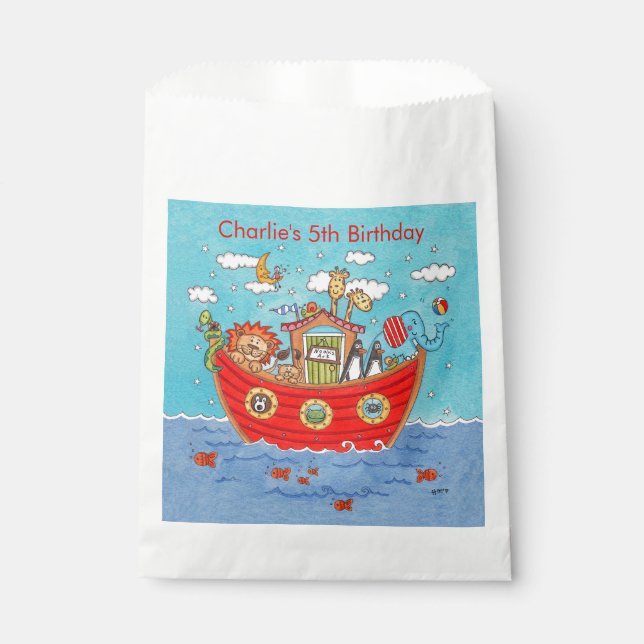 Bolsa De Papel El Arca de Noé personalizada (Anverso)