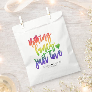 Bolsa De Papel El arcoiris no es nada malo solo amar   Boda Casua