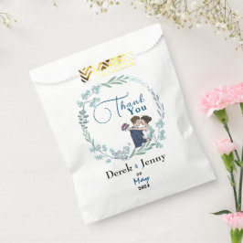 Bolsa De Papel El boda de los amantes del azul