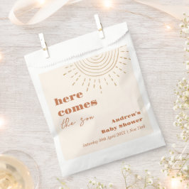 Bolsa De Papel El Boho moderno viene aquí el Baby Shower del hijo