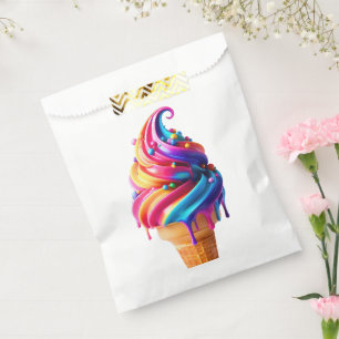 Bolsa De Papel El clásico cono de helado vibrante de SlipperyJoe'