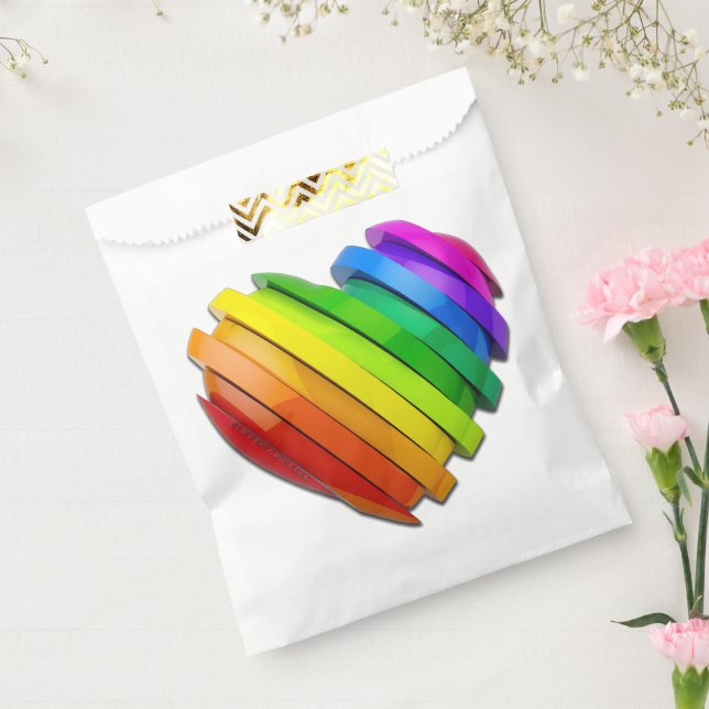 Bolsa De Papel El corazón tridimensional escultural de SlipperyJo (Sellado)