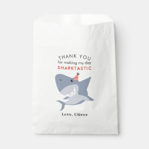 Bolsa De Papel El cumpleaños de Sharktastic le agradece