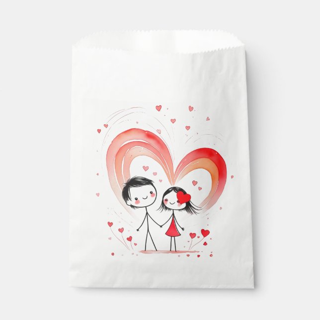 Bolsa De Papel El día de San Valentín 2025 (Anverso)