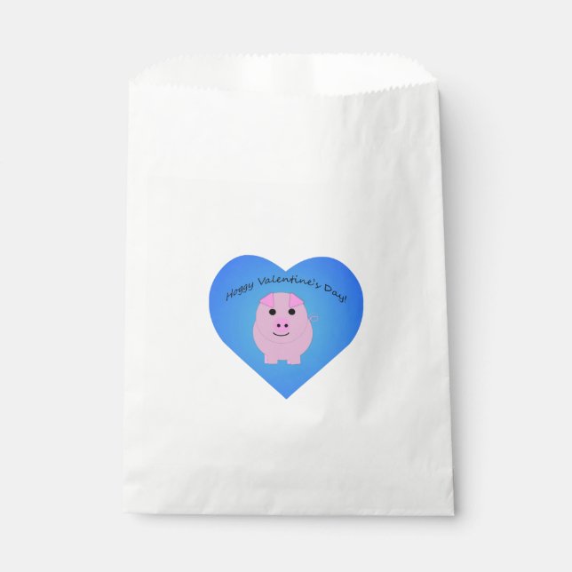 Bolsa De Papel El día de San Valentín Cute Hoggy (Anverso)
