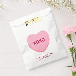 Bolsa De Papel El día de San Valentín de corazón de conversación 