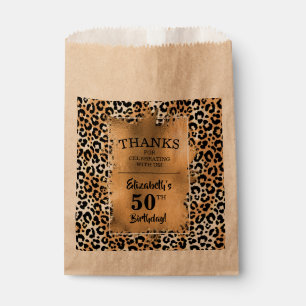 Bolsa De Papel El equipo de Leopard 50 cumpleaños