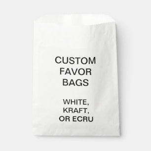 Bolsa De Papel El favor blanco personalizado personalizado