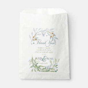 Bolsa De Papel El follaje de la acuarela de Minimalistic le