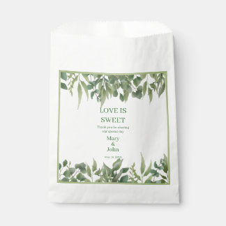 Bolsa De Papel El follaje de vegetación de hojas verdes rusticas