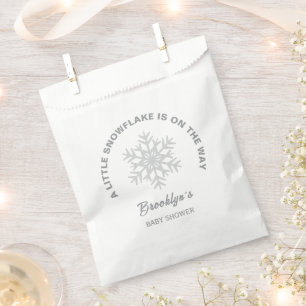 Bolsa De Papel El género Baby Shower del pequeño copo de nieve ne