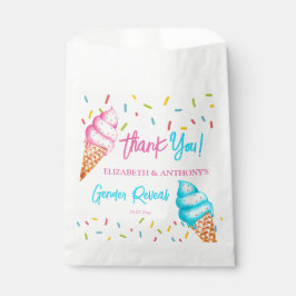 Bolsa De Papel El género de los helados revela gracias