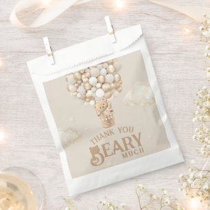 Bolsa De Papel El globo de Oso Teddy Bear Bearly Wait Baby Shower