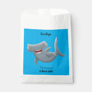 Bolsa De Papel El gracioso tiburón martillo personalizado