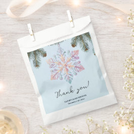 Bolsa De Papel El invierno moderno y suave, copos de nieve, Baby