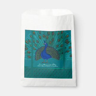 Bolsa De Papel El pavo real
