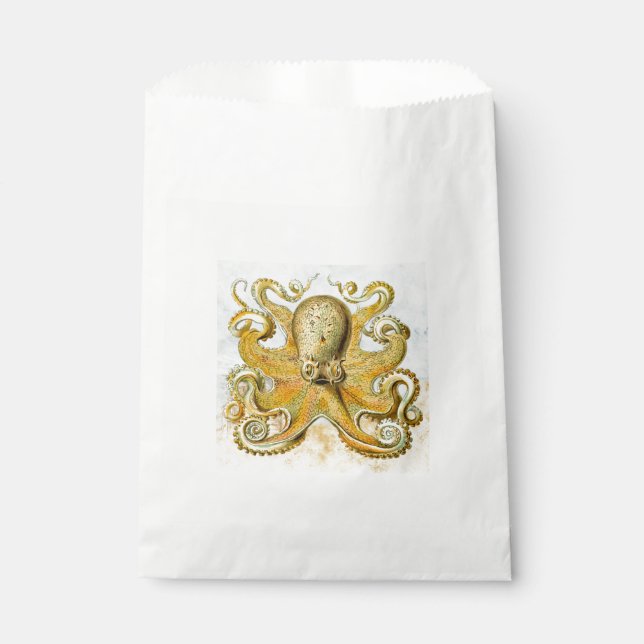 Bolsa De Papel El pulpo náutico pintado Kraken Squid (Anverso)