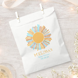 Bolsa De Papel El sol retro boho viene aquí gracias