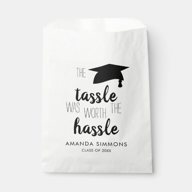 Bolsa De Papel El Tassel valía la pena la graduación de Hassle (Anverso)